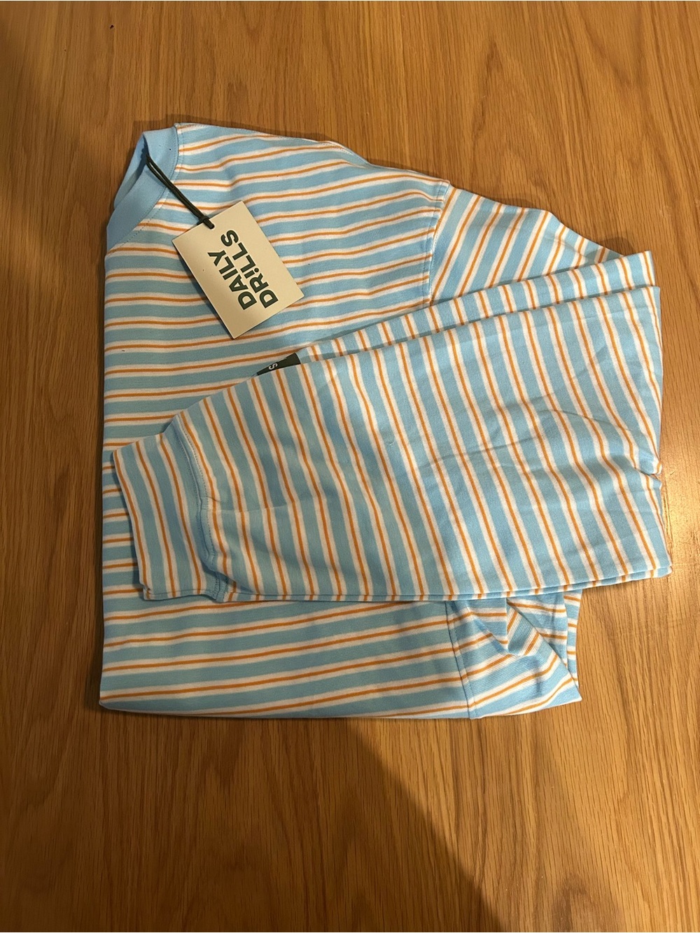 Daily Drills Striped Cotton Long Sleeve - Bondi Stripe Size M/L NWT